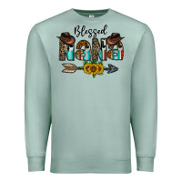 Seafoam blessed nana Premium Sweatshirt - CowhideDigitalArt