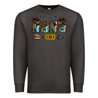 Smoke blessed nana Premium Sweatshirt - CowhideDigitalArt