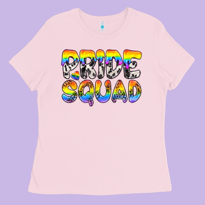 Western Lgbtq+ Pride Squad Ladies Tee Designed By Bundleandbundleshop