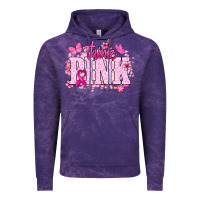 Cloud Purple Think pink Vintage Hoodie - NancyCooperArtShop
