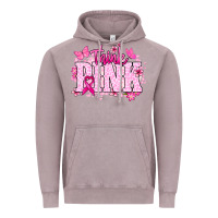 Vintage Zinc Think pink Vintage Hoodie - NancyCooperArtShop