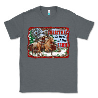 Charcoal Heather christmas is best at the farm Classic Tee - RanaPortraitStore