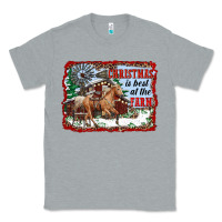 Heather Grey christmas is best at the farm Classic Tee - RanaPortraitStore