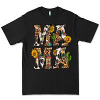 Black Western Mama With Sunflowers Premium Tee - BundleAndBundleShop