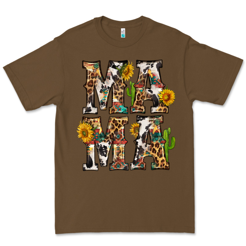 Western Mama With Sunflowers Premium Tee by BundleAndBundleShop | Teevron