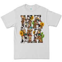 Dove Grey Western Mama With Sunflowers Premium Tee - BundleAndBundleShop