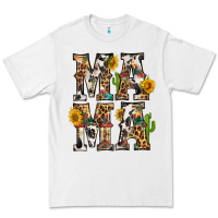 White Western Mama With Sunflowers Premium Tee - BundleAndBundleShop
