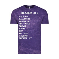 Cloud Purple theater life funny Vintage Tee - DesigneFamous