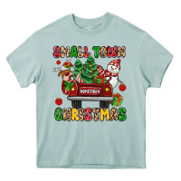 Arona Christmas Santa and reindeer truck Heavy Core Tee - MaliasSmallBusiness