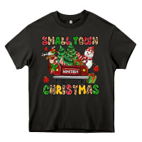 Asphalt Christmas Santa and reindeer truck Heavy Core Tee - MaliasSmallBusiness