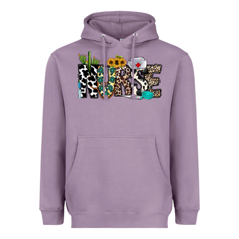 Nurse Leopard And Cowhide Heavyweight Hoodie by CowhideDigitalArt | Teevron
