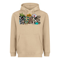 Mushroom nurse leopard and cowhide Heavyweight Hoodie - CowhideDigitalArt
