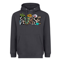 Smoke nurse leopard and cowhide Heavyweight Hoodie - CowhideDigitalArt