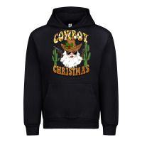 Black cowboy christmas santa Urban Hoodie - BarkalooDesign