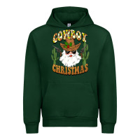 Forest Green cowboy christmas santa Urban Hoodie - BarkalooDesign