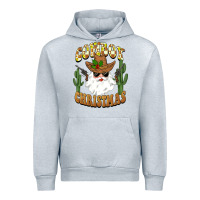 Heather Grey cowboy christmas santa Urban Hoodie - BarkalooDesign