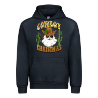 Navy cowboy christmas santa Urban Hoodie - BarkalooDesign