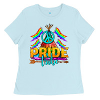 Baby Blue LGBTQ+ Pride Tribe Ladies Tee - BundleAndBundleShop