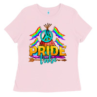 Bubblegum Pink LGBTQ+ Pride Tribe Ladies Tee - BundleAndBundleShop