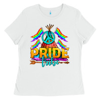 White LGBTQ+ Pride Tribe Ladies Tee - BundleAndBundleShop