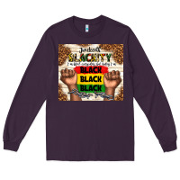 Plum juneteenth blackity black black black Long Sleeve Tee - TumblerDesignByShophia