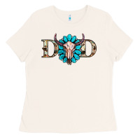 Western Dad With Gemstone And Skull Ladies Tee | Teevron