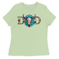 Matcha western dad with gemstone and skull Ladies Tee - RanaPortraitStore