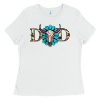 White western dad with gemstone and skull Ladies Tee - RanaPortraitStore