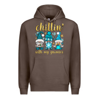 Coffee chillin' with my gnomies Premium Hoodie - BundleAndBundleShop