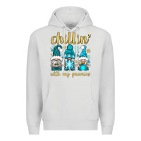 Dove Grey chillin' with my gnomies Premium Hoodie - BundleAndBundleShop