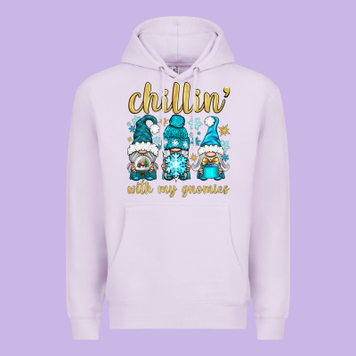 Chillin' With My Gnomies Premium Hoodie Designed By Bundleandbundleshop
