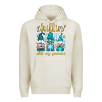 Oatmeal Heather chillin' with my gnomies Premium Hoodie - BundleAndBundleShop