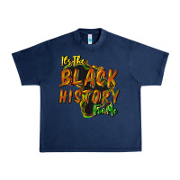 Navy its the black history for me Urban Heavy Tee - NancyCooperArtShop