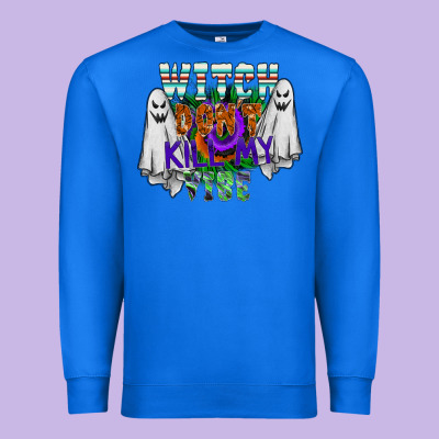 Witch Dont Kill My Vibe Premium Sweatshirt Designed By Sublimationcraftshop