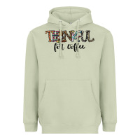 Matcha thankful for coffee Heavyweight Hoodie - CowhideDigitalArt