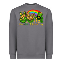 Storm Peace love St. Patrick's Day Heavyweight Sweatshirt - OliviaCreatesArt