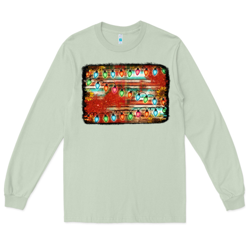 Christmas Serape Sunflower Background Long Sleeve Tee by Jasminsmagicworld | Teevron