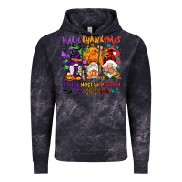 Cloud Black Hallothanksmas it's the most wonderful time of the Vintage Hoodie - NancyCooperArtShop
