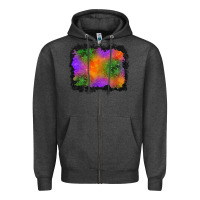 Charcoal Heather halloween stars background Zipper Hoodie - BundleAndBundleShop