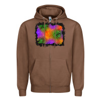 Chestnut halloween stars background Zipper Hoodie - BundleAndBundleShop