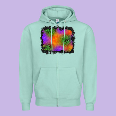 Halloween Stars Background Zipper Hoodie Designed By Bundleandbundleshop