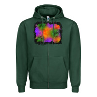 Sports Green halloween stars background Zipper Hoodie - BundleAndBundleShop