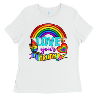 White Love Your Truth Ladies Tee - BundleAndBundleShop