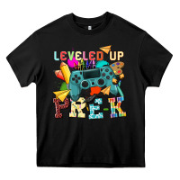 Black leveled up pre k Heavy Core Tee - NancyCooperArtShop