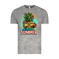 Cloud Rock Hello summer pineapple Vintage Tee - NancyCooperArtShop