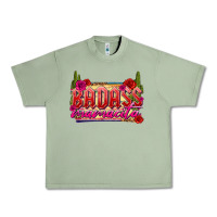 Oil Green Badass Mamacita Urban Heavy Tee - texasbilliewilder