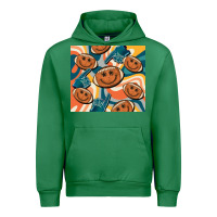 Emerald football smiley face Urban Hoodie - BarkalooDesign