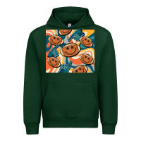 Forest Green football smiley face Urban Hoodie - BarkalooDesign