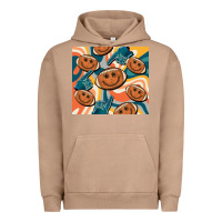 Pigment Burro football smiley face Urban Hoodie - BarkalooDesign