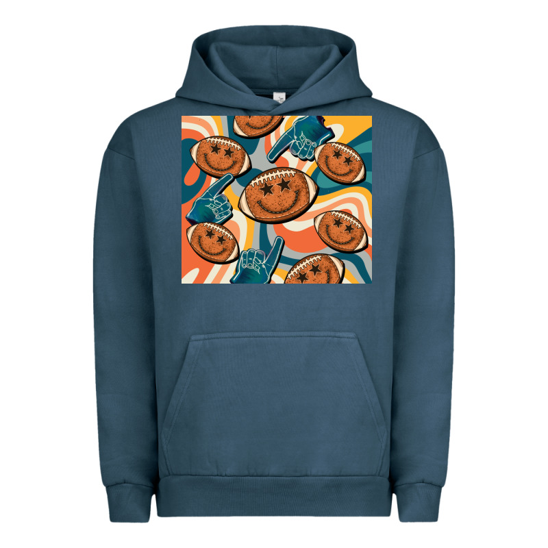 Football Smiley Face Urban Hoodie by BarkalooDesign | Teevron